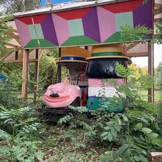 Abandoned amusements near the Spreepark in Berlin